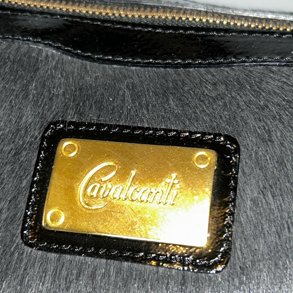 Euc Calvacanti calf hair patent leather satchel bag - Picture 4 of 11